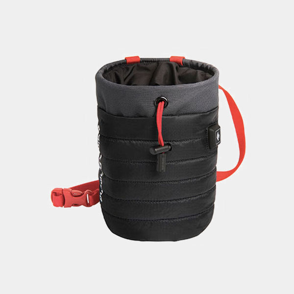 Sukoa Chalk Bag for Rock Climbing - Bouldering Chalk Bag Bucket with Quick-clip Belt and 2 Large Zippered Pockets - Rock Climbing Gear Equipment