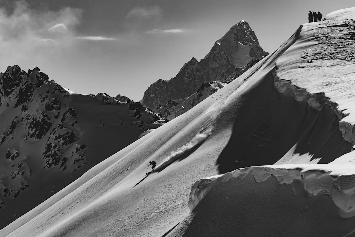 joey-sackett-kyrgyzstan-ski-guide-ridgeline-bw