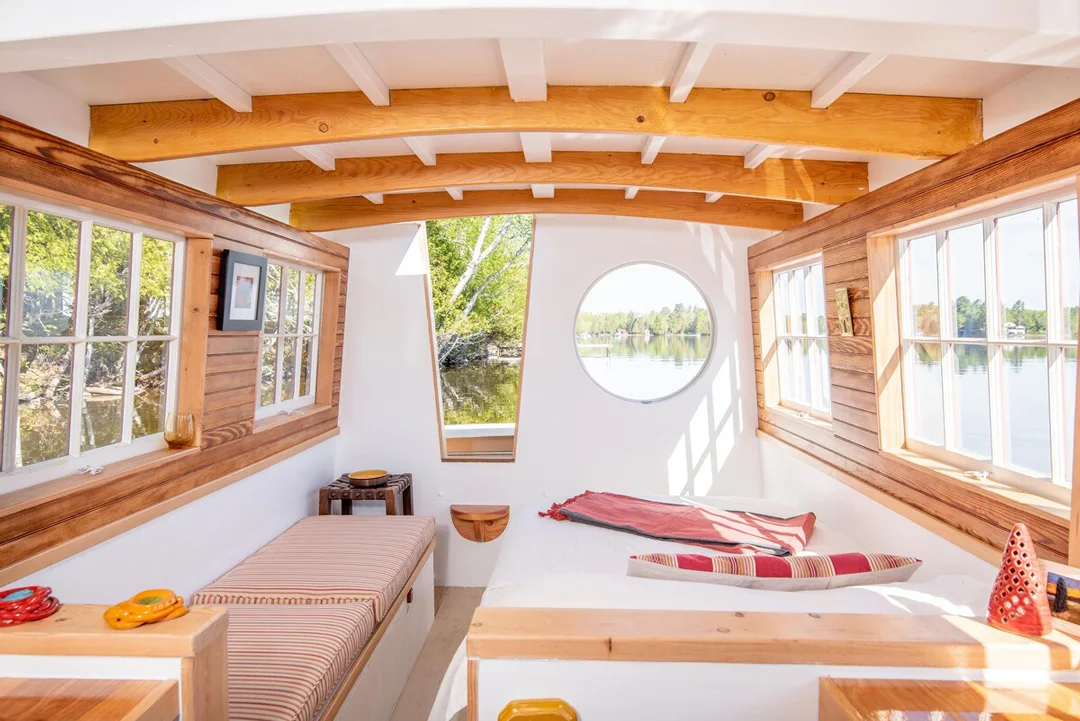 Maine-Cabin-Rentals-Rengeley-Roam-Boat-Interior