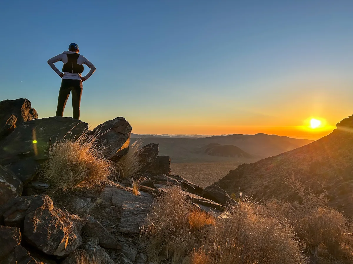 national-parks-california-Joshua-Tree-micah-posing-at-sunset