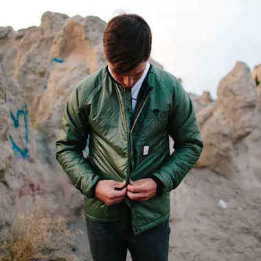 Puffer Cardigan, $229