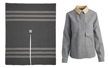 Poncho + Wool Shirt