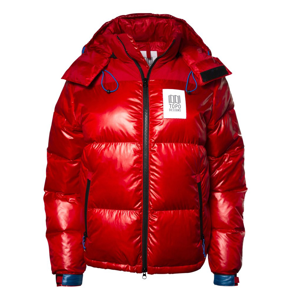 TOPO DESIGNS Big Puffer good Jacket/Coat in Red