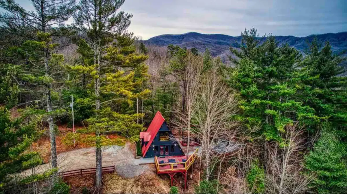 bryson-city-cabins-red-a-frame