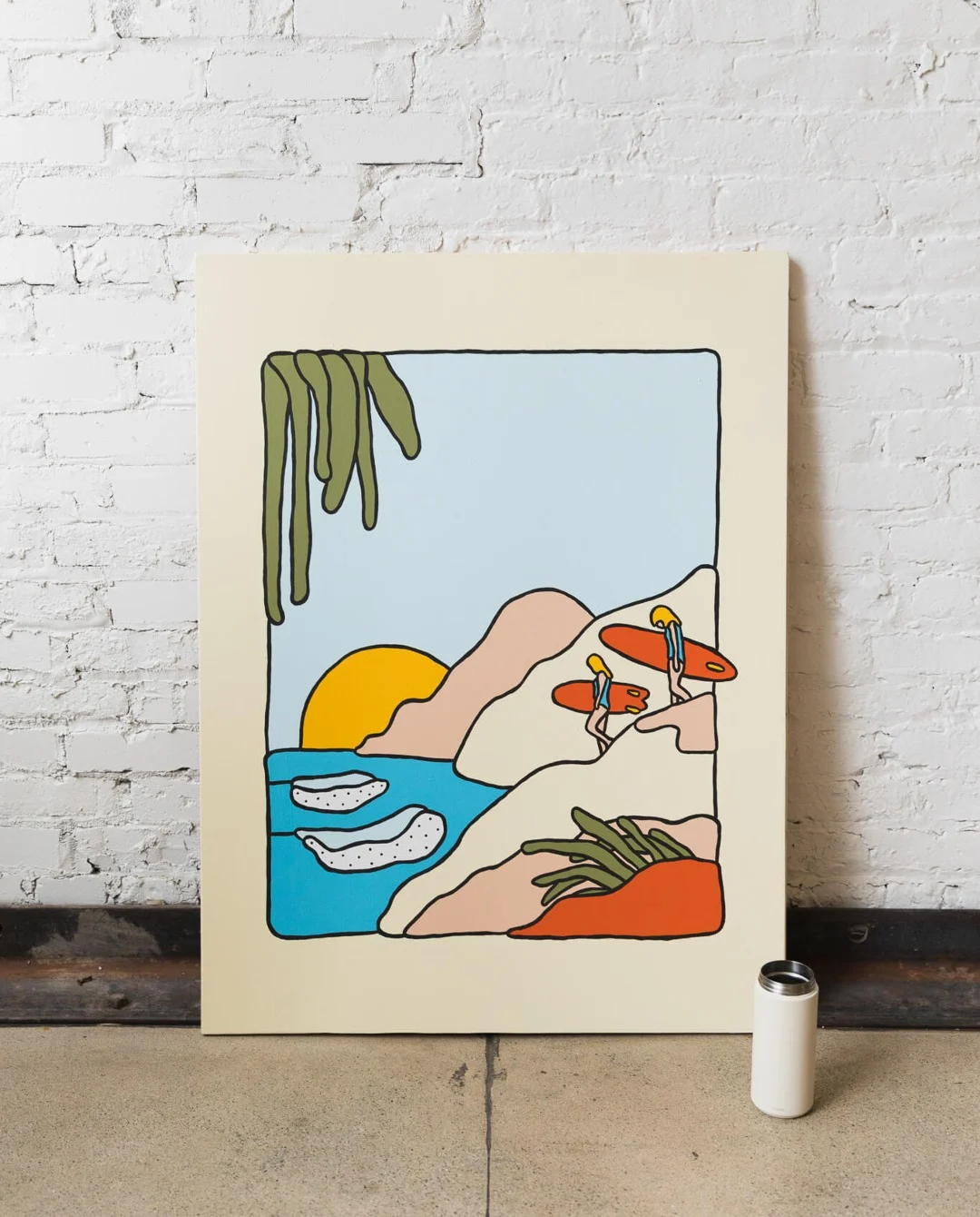 alimo-painting-surfers-beach