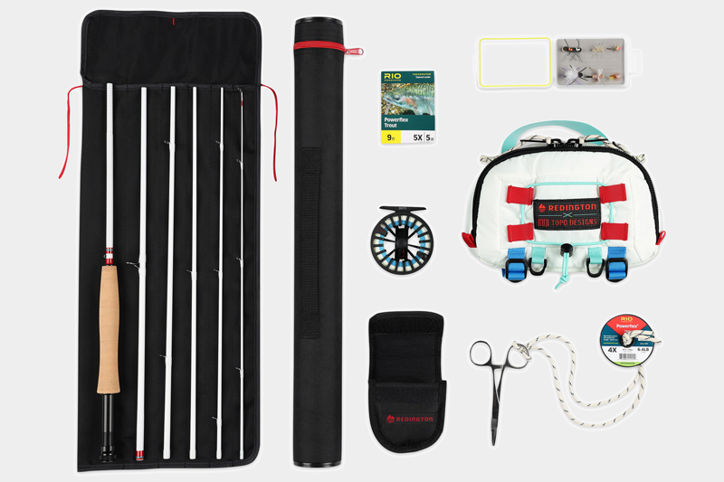 Topo Designs x Redington Release Collaboration Fly Fishing Kit