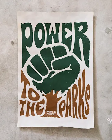 Power To The Parks Print by Studio Number One, $25