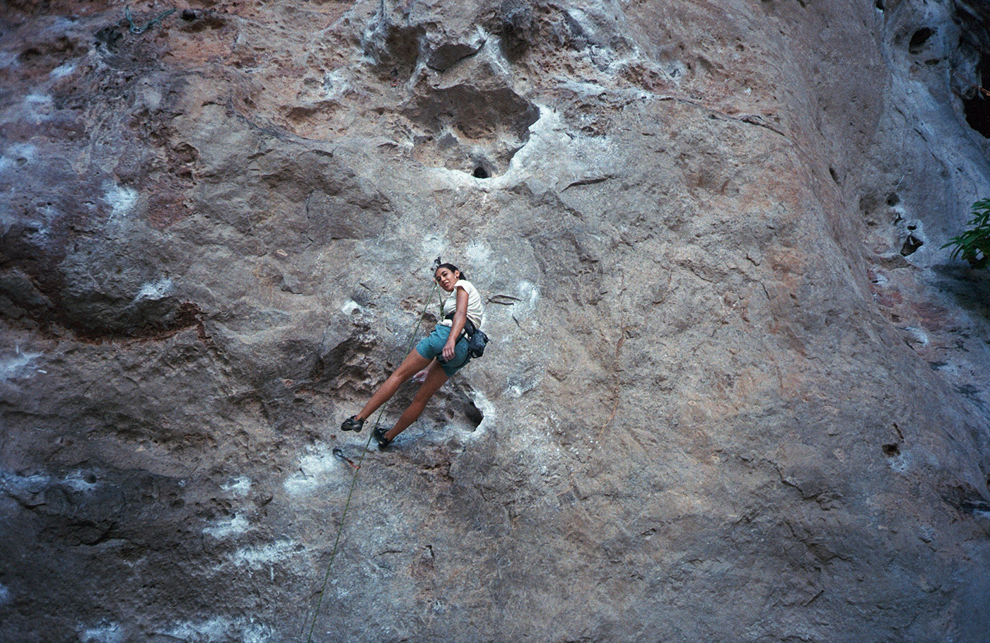 outdoor top rope climbing