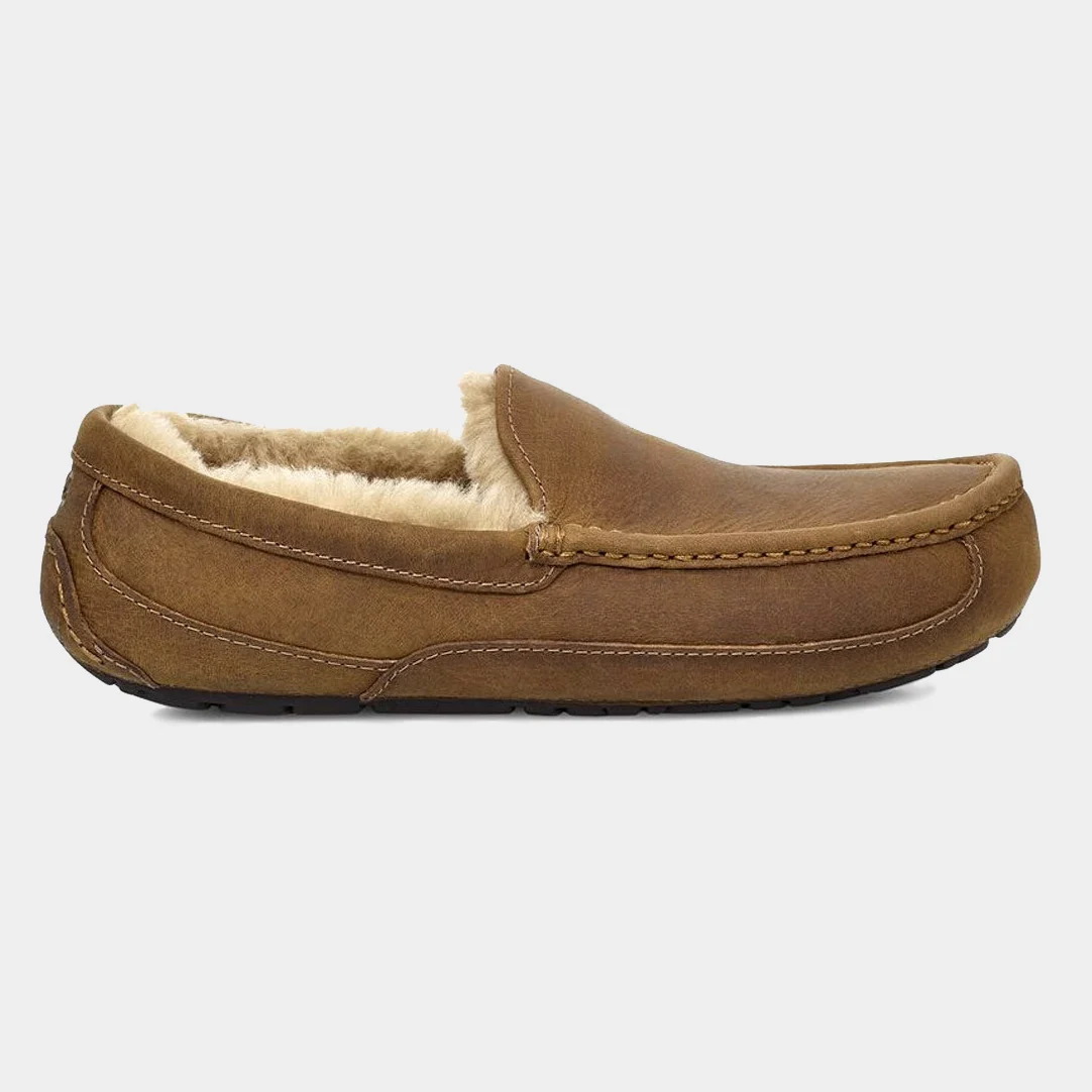 insulated-slipper-ugg-matte-leatther-tan