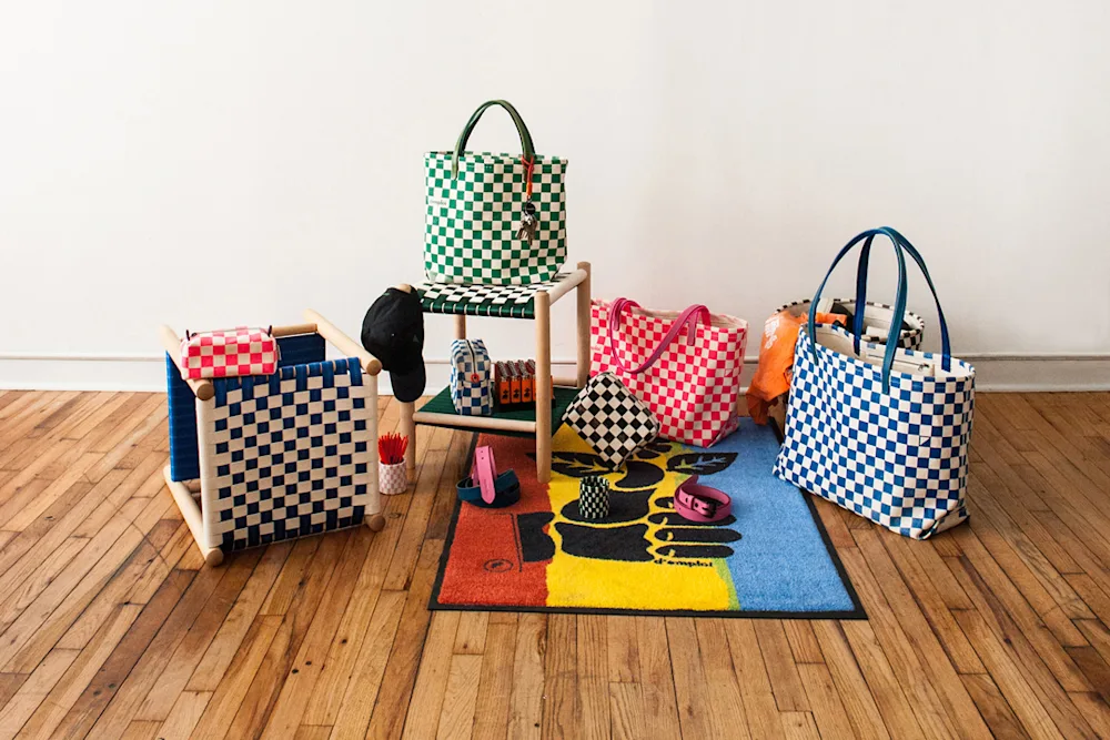 Brooklyn-Based d'emploi Drops Checker Collection Bags and Home Goods