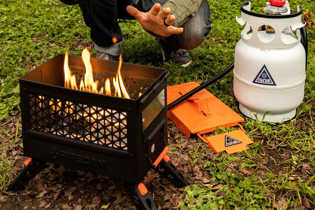 propane portable fire pit for camping