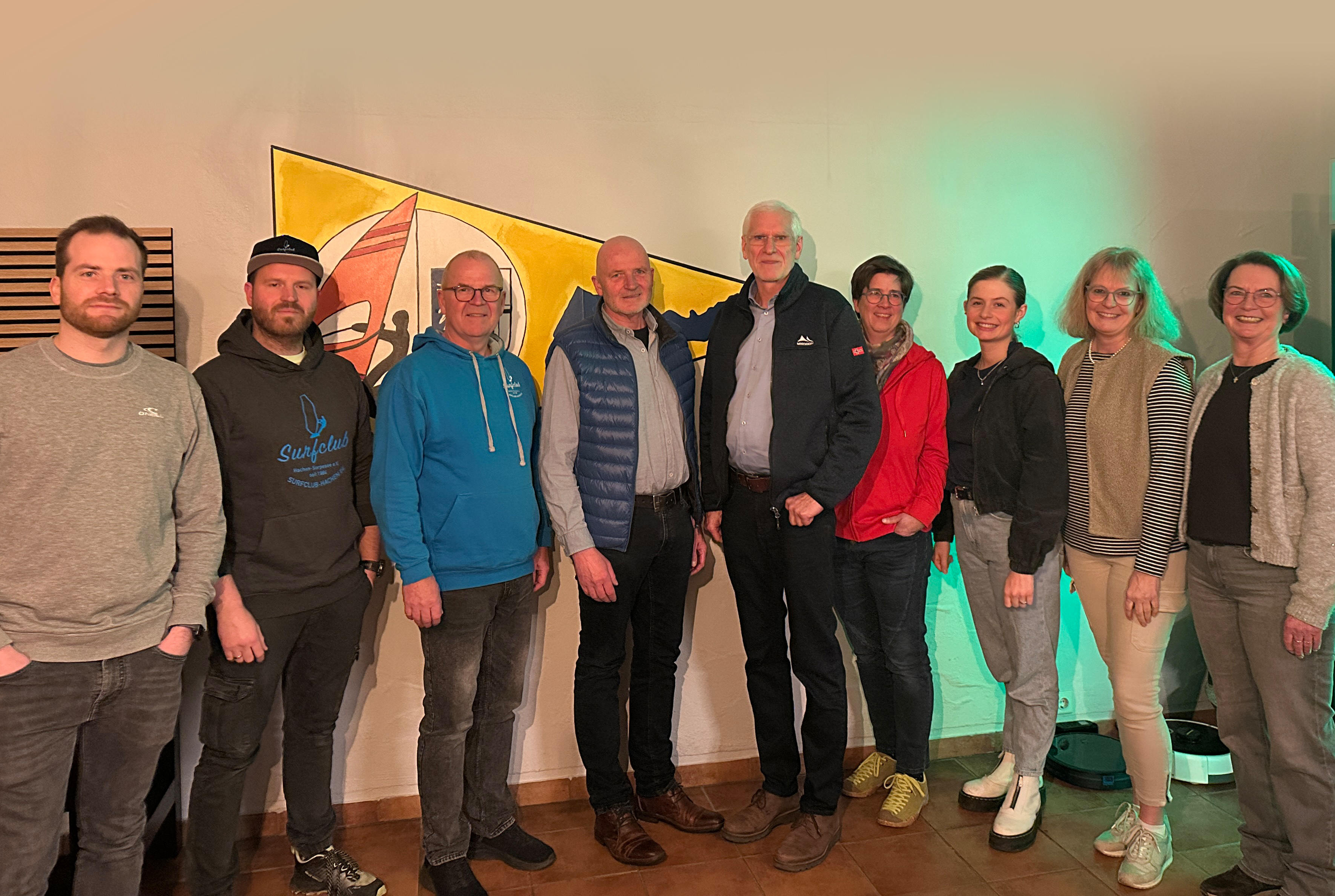 Der Vorstand des Surfclub Hachen Sorpesee