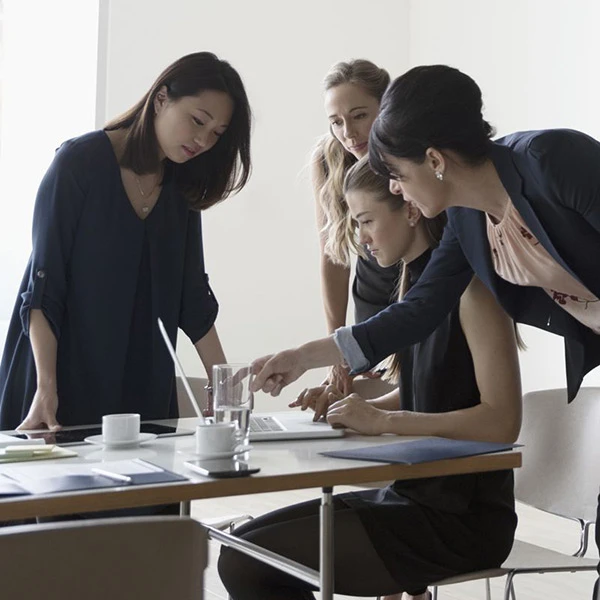 Females working in the office