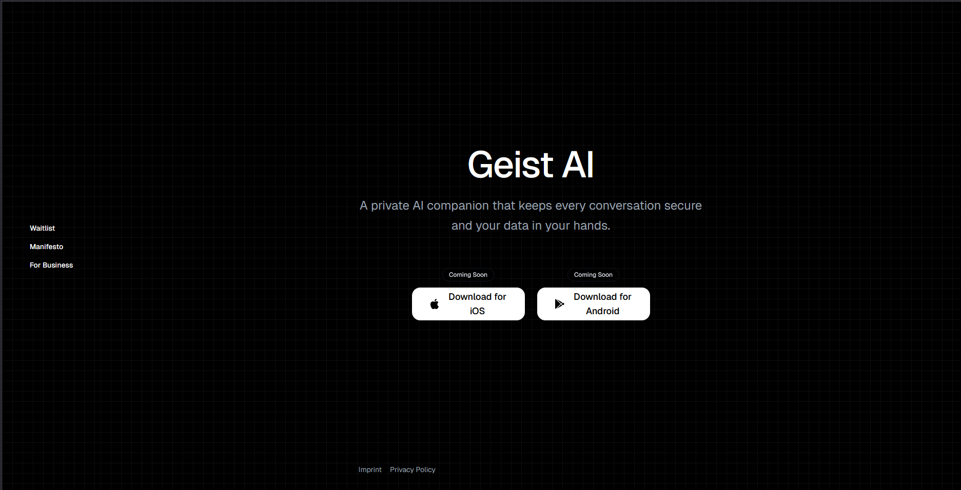 Screenshot: Geist AI (work in progress)