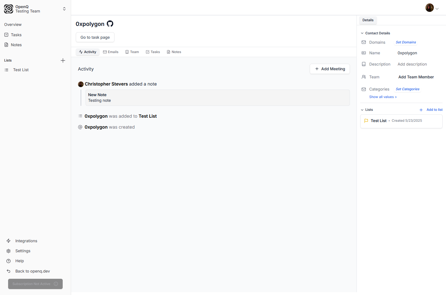 Screenshot: OpenQ-DRM