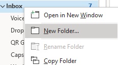 Creating a folder