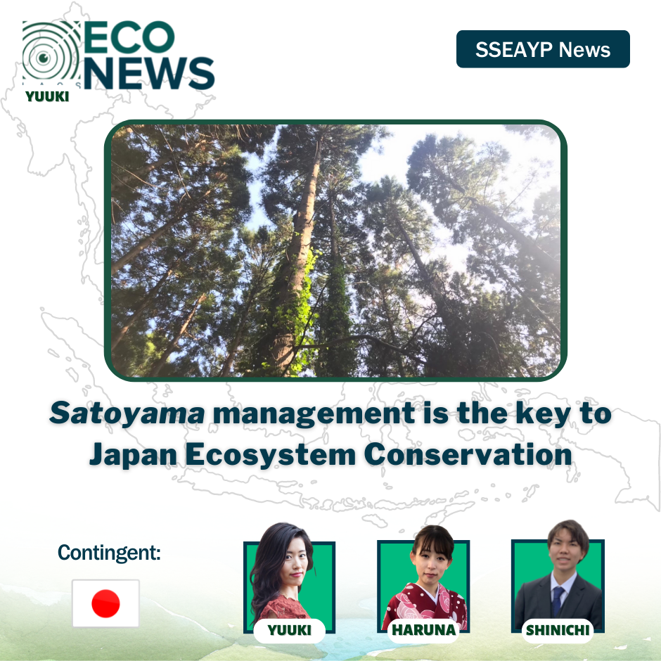 Satoyama management is the key to Japan Ecosystem Conservation