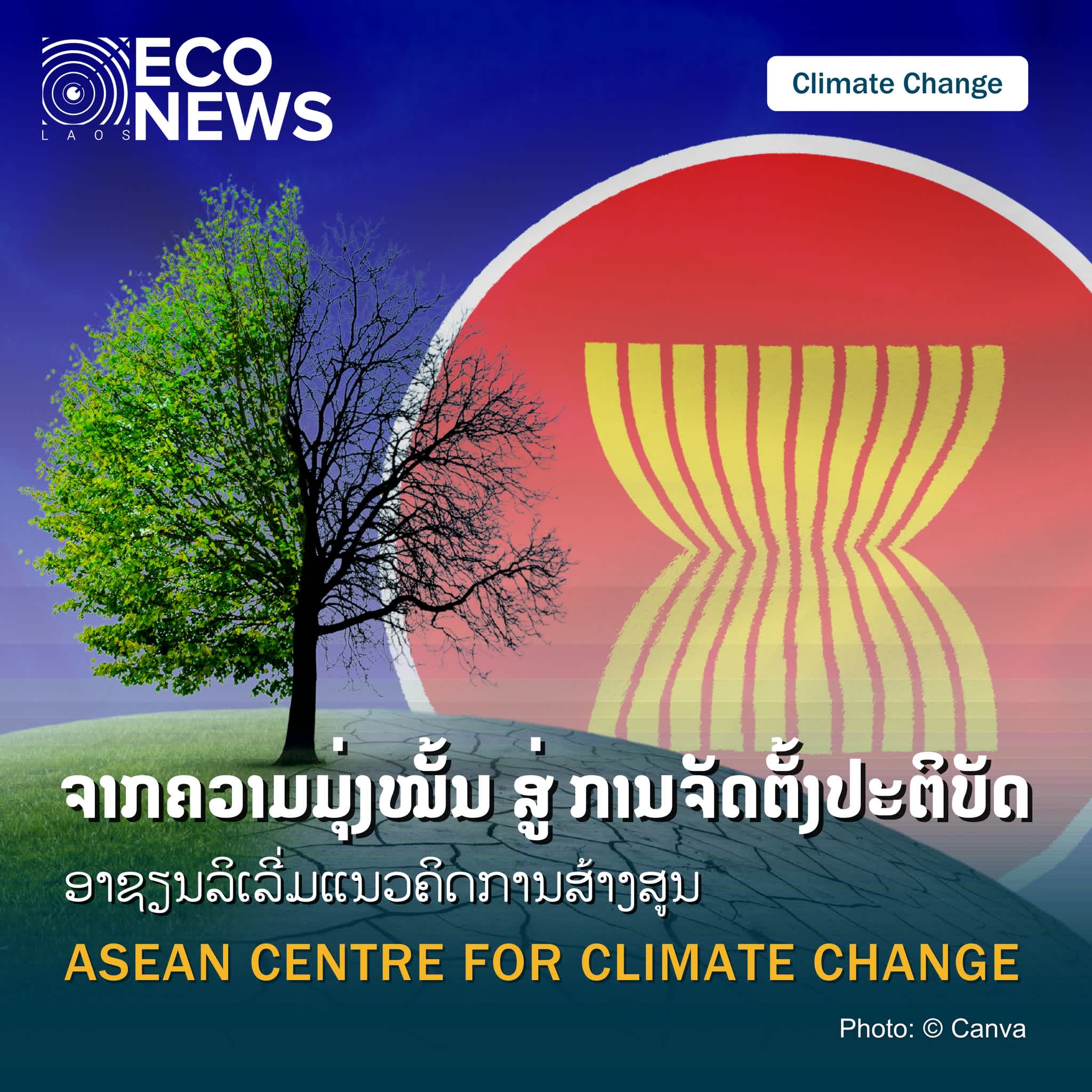 ຈາກຄວາມມຸ່ງໝັ້ນ ສູ່ ການຈັດຕັ້ງປະຕິບັດ ອາຊຽນລິເລີ່ມແນວຄິດການສ້າງສູນ ASEAN CENTRE FOR CLIMATE CHANGE