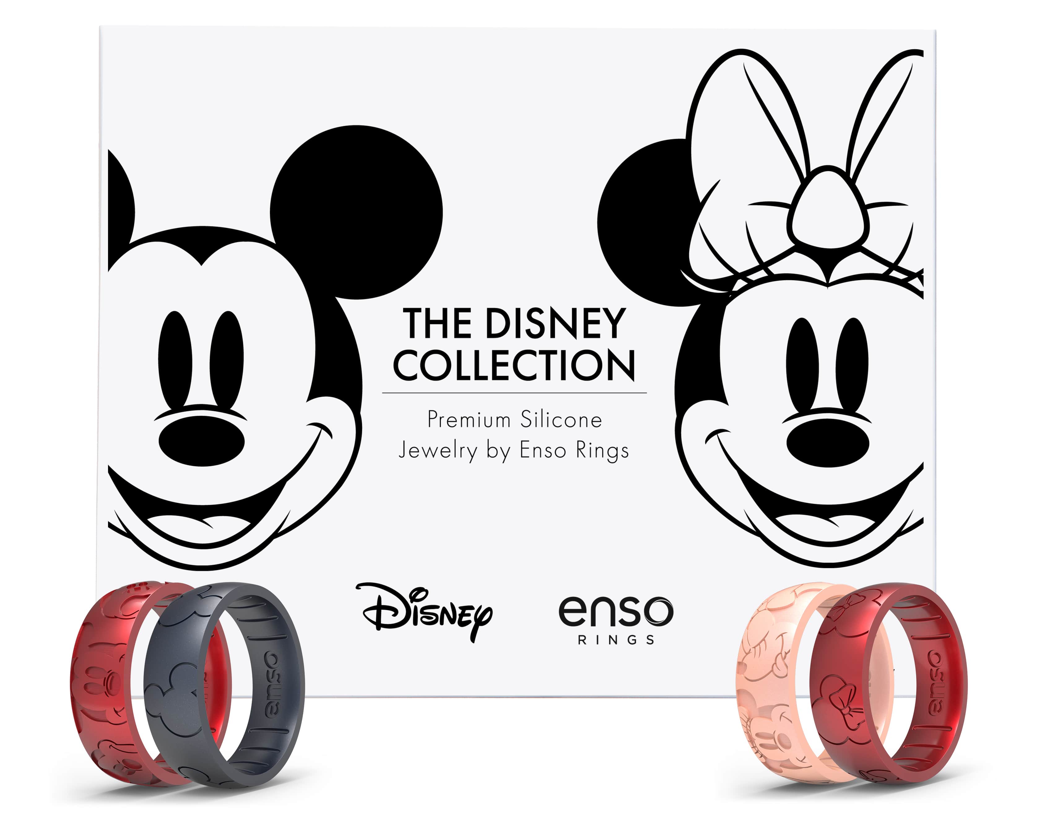 Mickey Mouse and Minnie Mouse Disney Collection Box and Rings