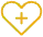 Gold Heart and Plus Icon
