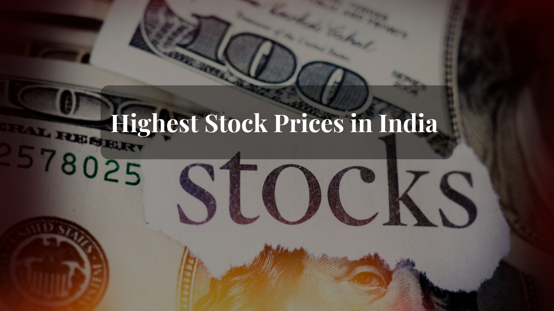 Highest Stock Prices in India 