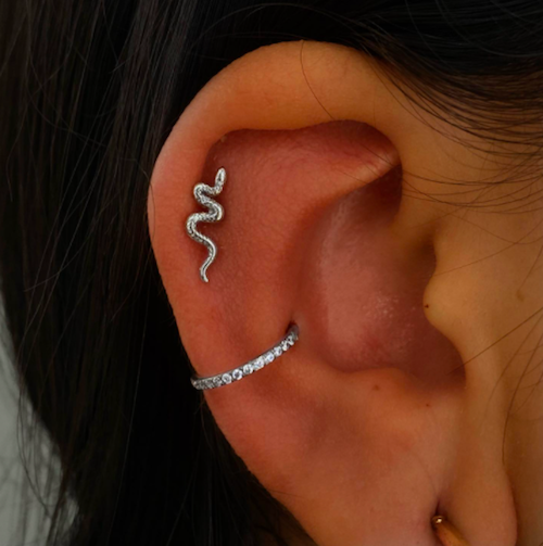 Baguette Helix Hoop Cartilage Earring Ring Tragus Clicker Ear Piercing  Jewelry – Impuria Ear Piercing Jewelry