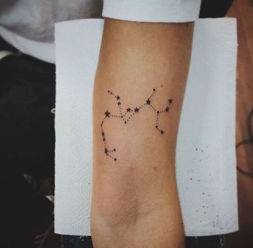 Serving you a crispy Sagittarius constellation 📐 . . . . #tattoo #ink  #inked #tattooideas #minimalist #minimalism #minimalisttattoo #c... |  Instagram