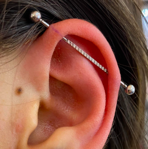 Industrial Piercing - Cartilage Piercing