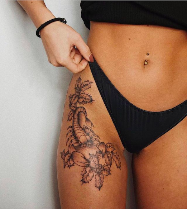 Sexy Hot Snake in Flowers Half Sleeve Temporary Tattoo Fake Women Arm Leg  Thigh | eBay