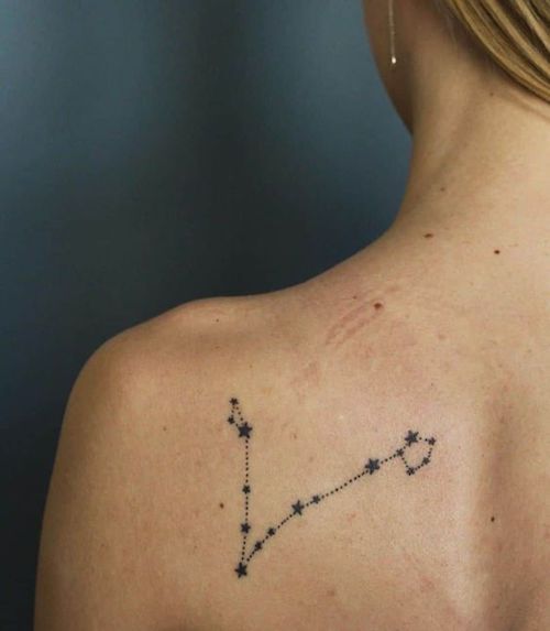 Buy Small Pisces Constellation Temporary Tattoo set of 3 Online in India   Etsy