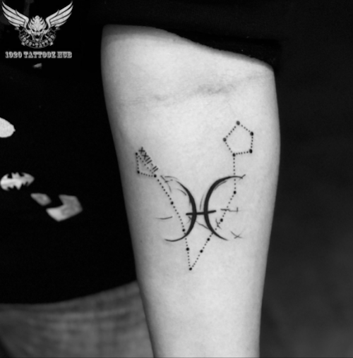 pisces art tattoo