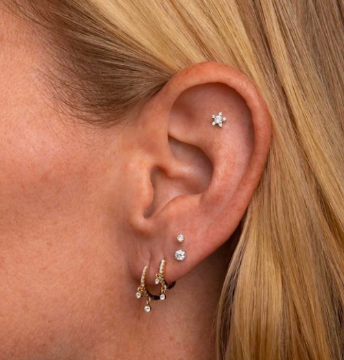 Lobe Constellation & Flat Piercing