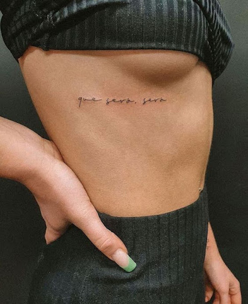 2 line script tattoo on rib cage  Rib tattoo, Tattoo script, Tattoos