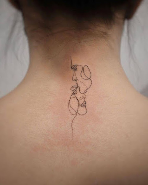 Back of Neck Tattoo 1