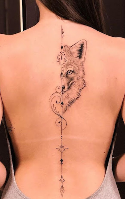 Black Line Spine tattoo - Best Tattoo Ideas Gallery