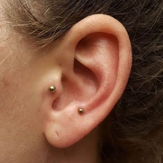 Double Tragus Piercing Trend