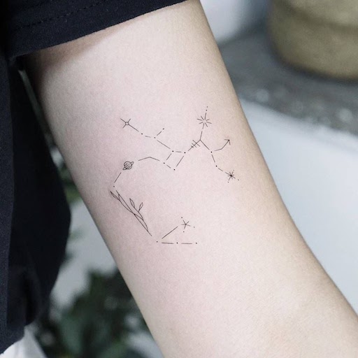 Tattoo tagged with: small, astronomy, playground, leo contellation, tiny,  constellation, ifttt, little, minimalist, inner forearm | inked-app.com