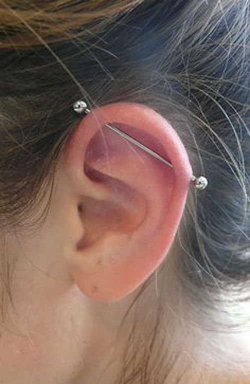 cute industrial piercing bars