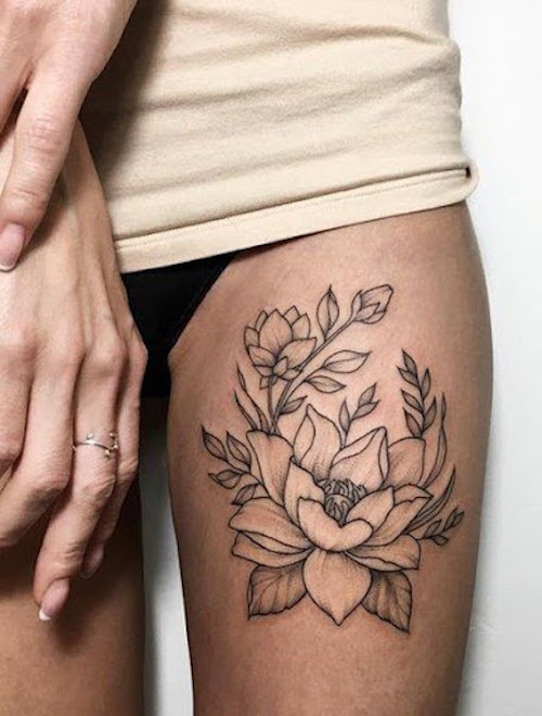 50 thigh tattoos ideas for women - Legit.ng