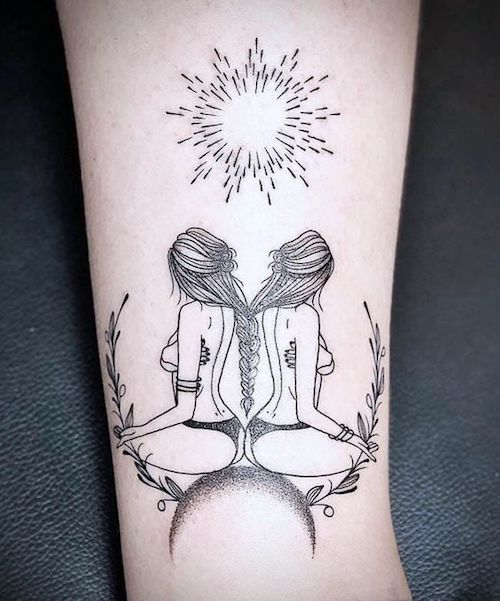 29 Unique Gemini Twin Tattoo Ideas  tattooglee  Twin tattoos Gemini  zodiac tattoos Tattoos for women