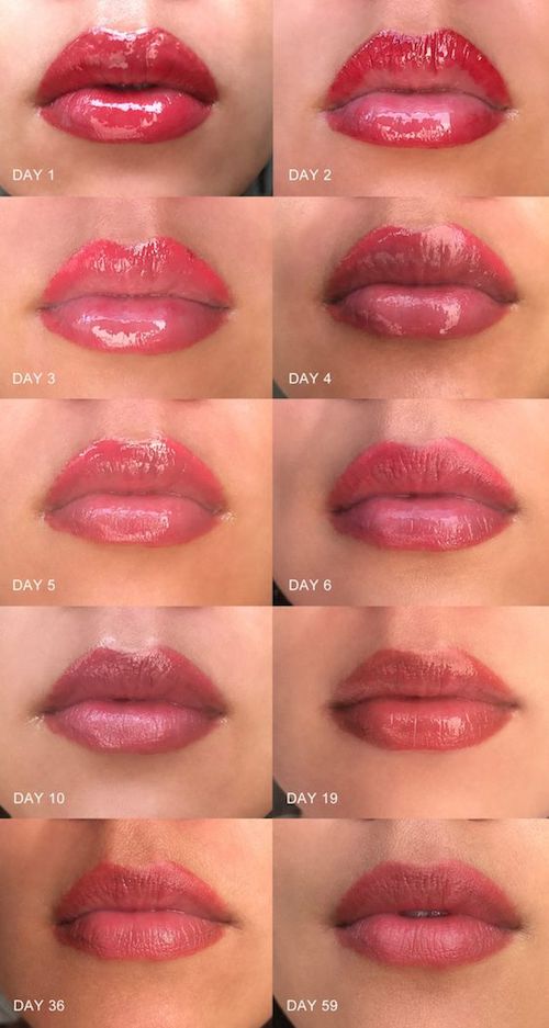 What To Expect Before  After Getting A Lip Blushing Tattoo