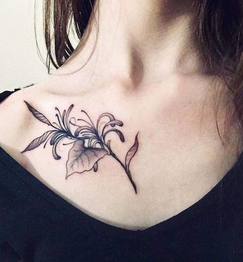 honeysuckle flower tattoo