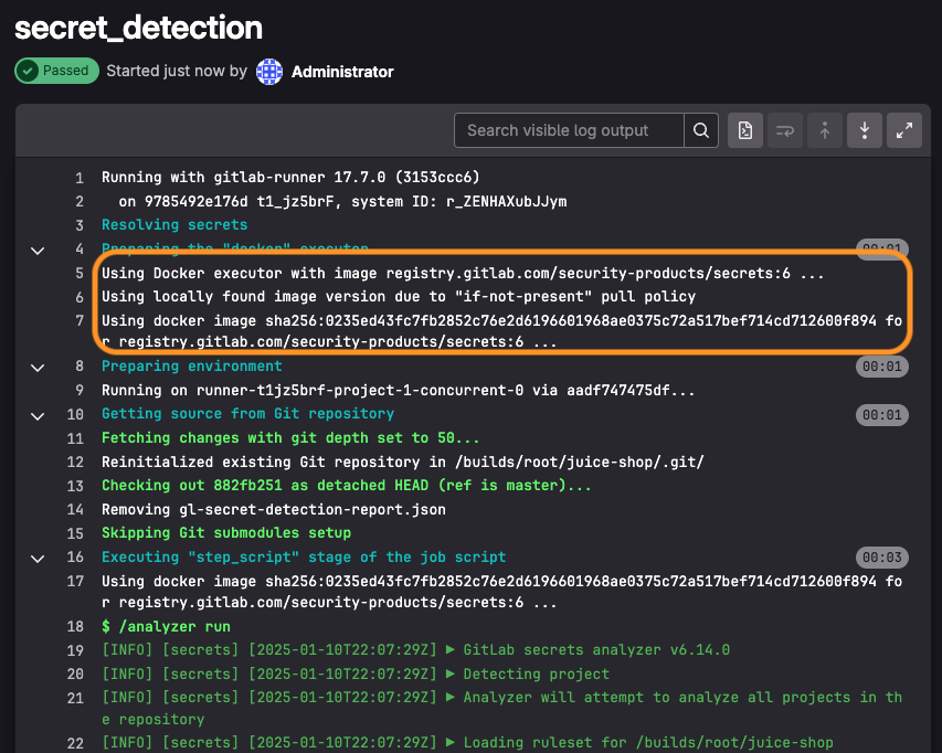 GitLab Runner without internet access successfully pulling from internal registry cache after image loaded