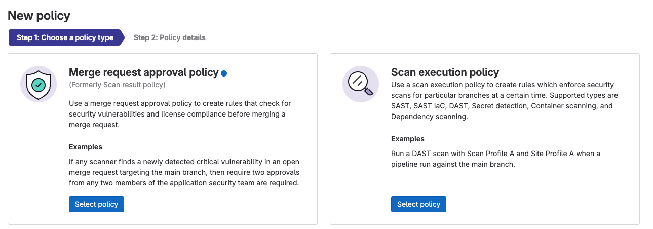 Merge Request Security Policies