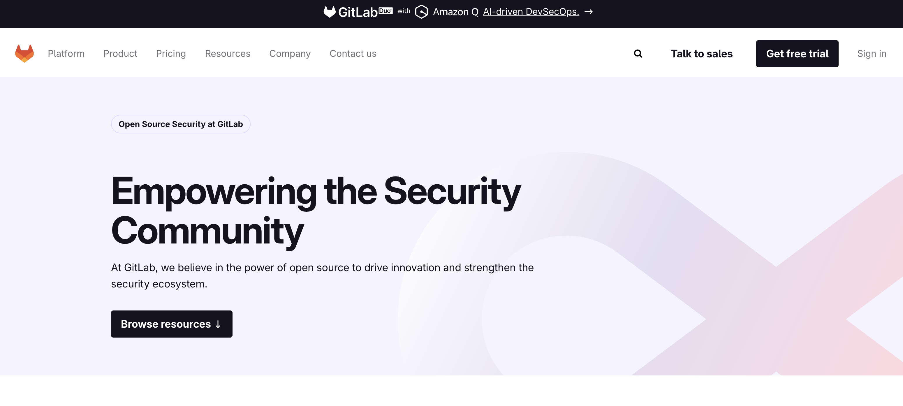 open source security hub page image