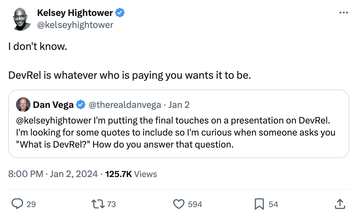 Kelsey Hightower tweet