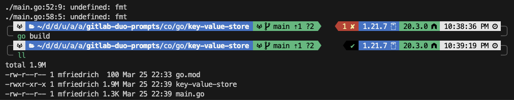 Go build failed - missing dependencies fixed