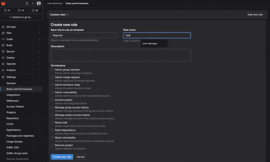 Custom roles - image 1