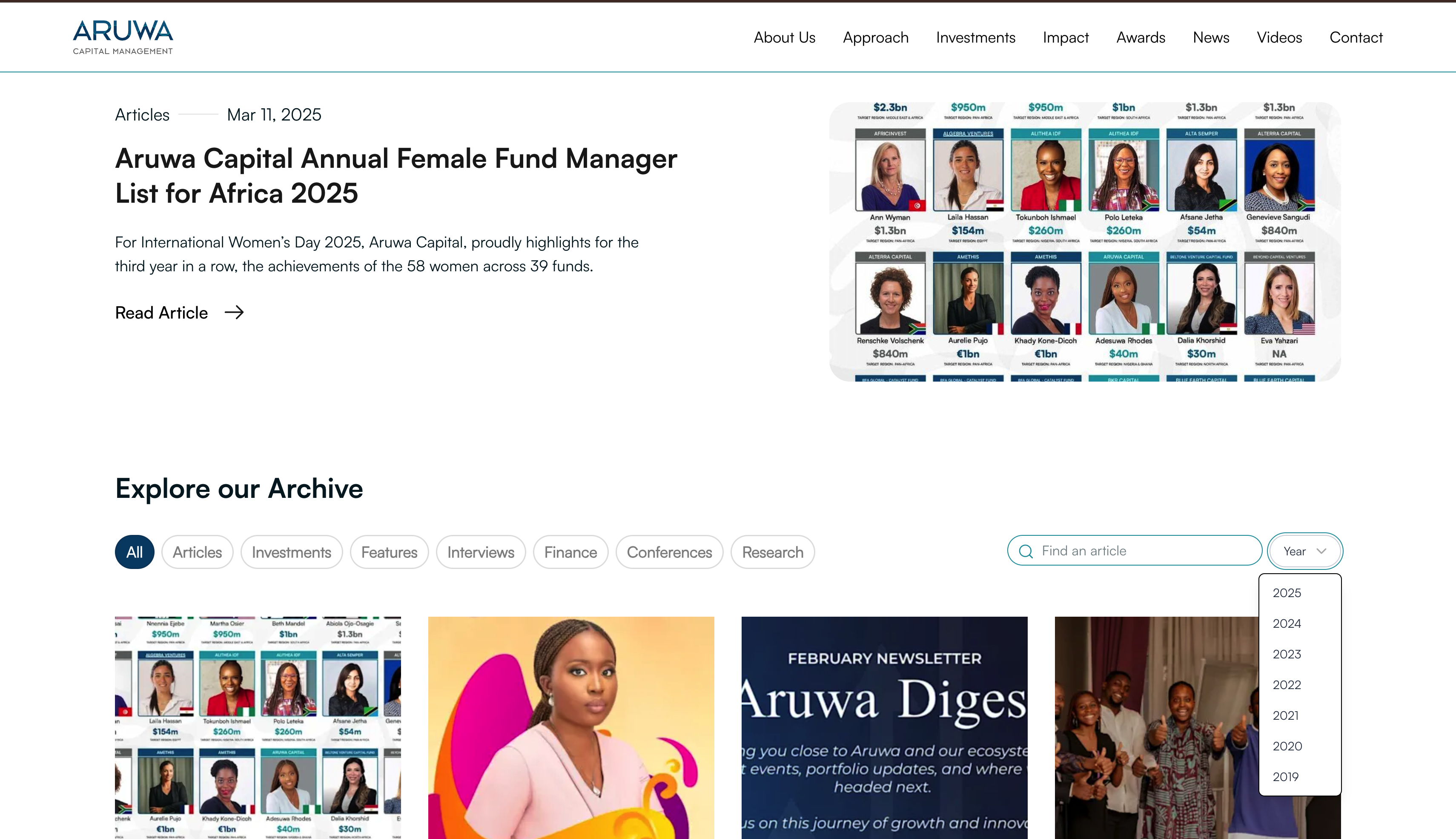 Aruwa Capital Website