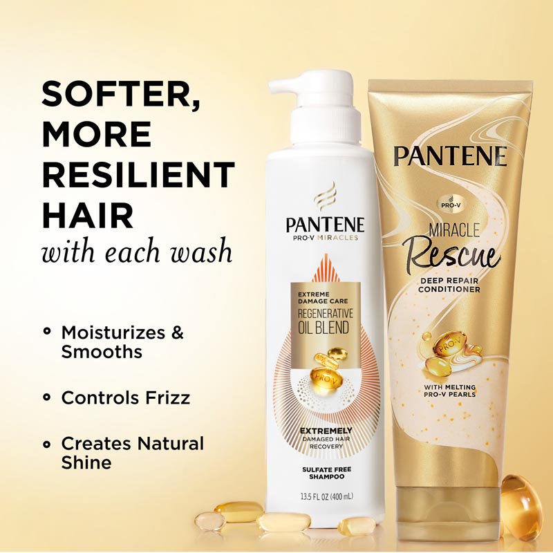 Miracles Regenerative Oil Blend Shampoo and Deep Conditioner | Pantene